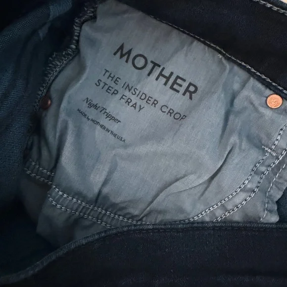 MOTHER insider crop step fray NWOT - Picture 4 of 4